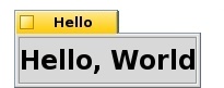 Hello World Window