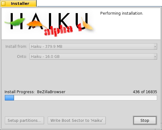 Haiku Install
